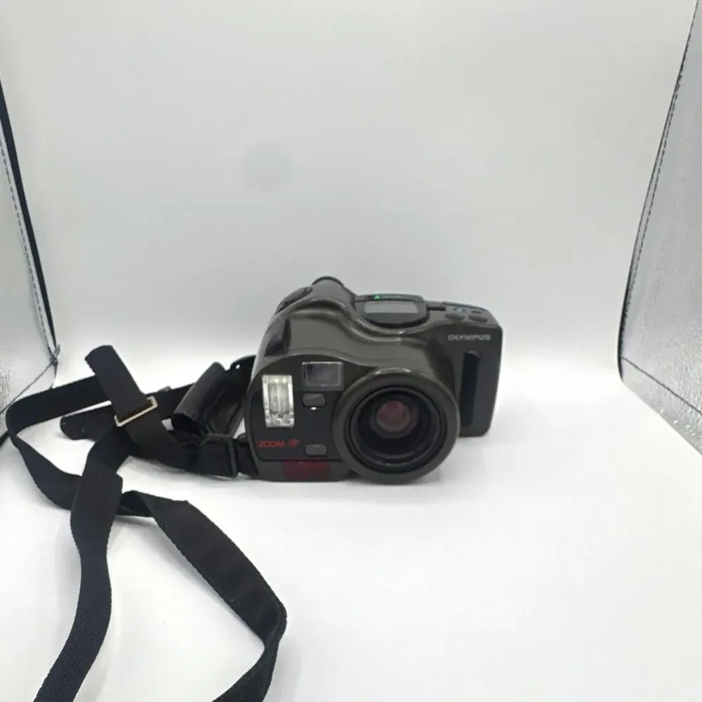 Olympus AZ-330 Superzoom 35mm Point & Shoot Film Camera Black w/ Strap